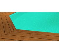 Rustine liner piscine 75/100 Turquoise 15 x 15 cm pour réparation