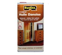 Rustins 5L Danish Oil - L'huile danoise claire originale pour tous les types de bois - extérieur et intérieur - sécurité, nourriture et jouets 60 à 70 m²