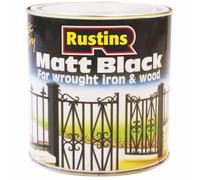Rustins BLAM1000 1L Quick Dry Paint - Matt Black