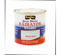 Rustins Peinture pour radiateur Séchage rapide Brillant/satiné White Satin 250ML