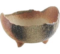 Rustique demi-lunes Banko Bonsai pot 12 cm Artisanat japonais - vert sable - plantes de jardin - vases à fleurs décoratifs - pot extérieur