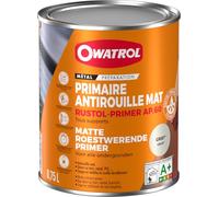 Rustol Primer AP.60 - Primaire mat antirouille - Owatrol - 0,75 L Gris