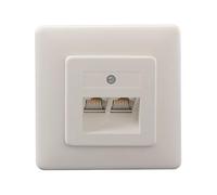 Rutenbeck 13010247 prise de courant RJ-45 Blanc