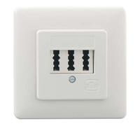 Rutenbeck Rutenbeck Boîte de connexion TAE 3X6 NFN encastrée rouge Quantité:1