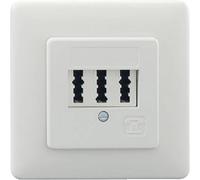 Rutenbeck Rutenbeck Boîte de connexion TAE 3X6 NFN encastrée rouge Quantité:1