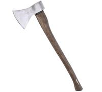 RUTHE Hache Hickory 1.600 g | Hachette à fendre avec Manche en Hickory | Hache de Jardinage Robuste | Outil Durable pour Coupe et ébranchage | Acier forgé certifiée VPA/GS