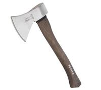RUTHE Hachette Hickory 800 g | Hache à Manche en Hickory 38 cm | Hachette Bois bûcheron DIN 5131 B | Hache de Jardinage Robuste | Hachet Durable pour Coupe et ébranchage | Haches de Jardinage