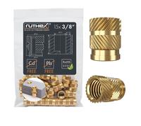 ruthex Inserts Filetés 3/8" - Lot de 15 - 3/8"x12,7