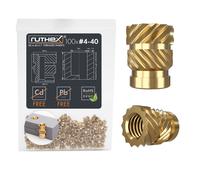 ruthex Inserts Filetés #4-40 UNC - Lot de 100 - #4-40x5,7