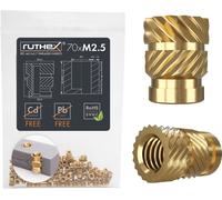 ruthex Inserts Filetés M2,5 - Lot de 75 - M2,5x5,7