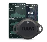 Ruuvi Tag Pro 4 en 1 sans fil Bluetooth Température (°C/°F), humidité de l'air et pression de l'air. Alertes et historique. Applications Android/iOS gratuites. Intégration avec Victron, Homey, et Home
