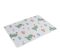 RUWLFE Matelas imperméable et lavable, tapis d'urine, for protection de lit, dessin animé mignon, couche-culotte, tampons, tissu 50x70cm, 2 pièces pour Vêtements(White)
