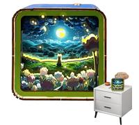 Ruwshuuk Lumière nocturne de puzzle | Lumière nocturne de puzzle de paysage portable, lumière nocturne en bois, décoration d'intérieur amusante pour
