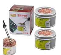 Ruwshuuk Nettoyant pour pannes de fer à souder,Nettoyant pour pannes de fer à souder,2X Nettoyant pour fer à souder avec base - Kit de nettoyage de pointe en acier inoxydable, accessoires de nettoyage