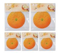 Ruwshuuk Notes adhésives amusantes, bloc-notes en forme d'orange | Note adhésive de 7,9 cm, pour bureau, école, salle de ureau, université, travail, maison, couples, amis, étudiants
