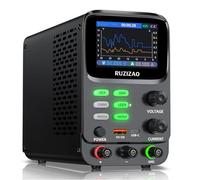 RUZIZAO Alimentation de Laboratoire 30V 10A, écran LCD à cinq chiffres Affichage du courant en mA Hyperbolique Alimentation Stabilisée Réglable avec stockage OCP/OVP Alimentations Réglables