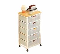 Rv2sGf3kH Chariot de Cuisine Chariot de Rangement Roulant avec tiroirs, Support Amovible à 6 Niveaux for collations et Jouets(Blanc)