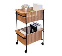 Rv2sGf3kH Chariot de Cuisine Chariot de Rangement Roulant, Support d'organisation Utilitaire Mobile for Cuisine, Salon et Salle Bain