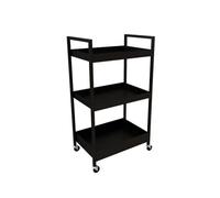 Rv2sGf3kH Chariot de Cuisine Chariot de Rangement, Support for Salon beauté et manucure, for Fleurs, à roulettes en Fer for Art(Noir)