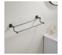 Rv2sGf3kH Mur de Panier de Rangement Porte-Serviettes Double en Acier Inoxydable, Barre à Serviettes Grise, Porte-Serviettes(Grand)