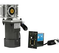 RV30 - Motoréducteur à vis sans fin - Puissance 120 W - Tension 220 V AC - Rapport 1:80 (80K) - Arbre 14 mm - Régulateur de vitesse - Couple 25 Nm - Gris