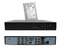 RVT DVR 4 Canaux P2P CLOUD Hybride 5 MPX 1 Sortie Vidéo BNC IP