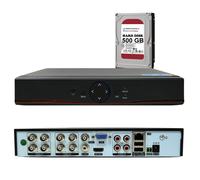 RVT DVR 8 Canaux HDD 500GB AHD 5 MPX Kit P2P HIBRYD 5 IN 1
