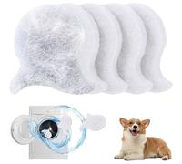 RVYEIOP 4 Pièces Attrape Poils Machine a Laver, Anti Poil Machine à Laver, boules de peluches réutilisables, Boule Anti Poil Réutilisable pour enlever les poils d'animaux de chat(A).