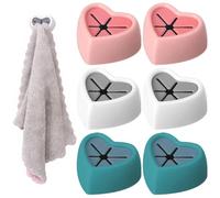 RVYEIOP 6 pcs crochets pour sèche-serviette à tube plat, Idéal pour un rangement optimal et décoratif, Accessoires pratiques à suspendre pour salle de bain.