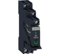 RXG12B7PV - Relais d'interface 1 W 10 A 24 V c.a. LED bouton de test