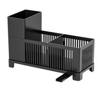 Rxgiasup Planificateur d'évier de cuisine permanent en polystyrène spongiforme avec fonction effluent pour le rangement de comptoirs, petite cuisine spongiforme et porte-savon