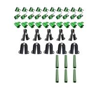 Rxpew Lot de 40/80 connecteurs de treillis réglables de 8 mm pour plantes horticoles - Support de grille réglable - Connecteur de poteau de jardin - Tubes pour plantes grimpantes