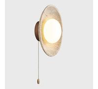 RXPVUXE Applique murale en travertin jaune, lampe murale en pierre naturelle