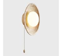 RXPVUXE Applique murale en travertin jaune, lampe murale en pierre naturelle