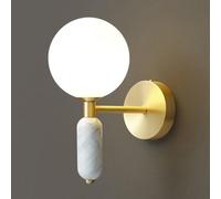 RXPVUXE Applique murale moderne en verre de lait, luminaire mural en marbre