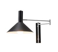 RXPVUXE Appliques Bauhaus Applique Murale à Bras oscillant Applique Murale Industrielle chromée réglable à côté de la Lampe de Lecture Luminaire Mural Flexible en métal Vintage Moderne pour Chambre à