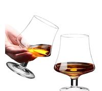 RYHMHA Ensemble de 2 verres à cognac en cristal, verres à whisky de 450 ml/15 oz, idéaux pour le whisky, les cocktails, la bière et les boissons lors de fêtes à domicile, anniversaires, mariages