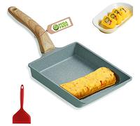 RYITGO Tamagoyaki Poêle à omelettes japonaises, 20x15cm, prête à induction | poêle pour tamagoyaki, sans PFOA, poele japonaise omelette induction