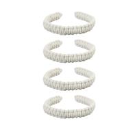Rykileus Embrasse Rideaux Bohème 4 Pièces en Lin Tressé 24 Cm Décorative | Fil d’acier flexible intégré pour ajuster librement la forme. Lin tressé à texture naturelle pour une décoration bohème
