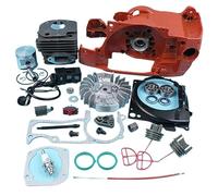 Rynplex Kit de piston de cylindre de bobine d'allumage de volant | d'inertie de carter, pour Husqvarna, 362 365 371 372, roulement de tronçonneuse, huile, bouchon de carburant