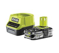 RYOBI - 1 Batterie Lithium+ 18V - 1,5 Ah et 1 Chargeur Rapide 2,0 A - RC18120-115