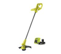 RYOBI 18 V One+ Coupe Bordure à Batterie RY18LT23A-120P, Largeur de Coupe 23 cm avec Lame en Plastique, livré avec Batterie 2,0 Ah et Chargeur