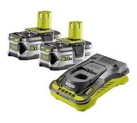 RYOBI - 2 batteries lithium+ 18V ONE+ 5,0 Ah et 1 chargeur ultra rapide 5,0 A - RC18150-250