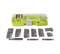 RYOBI - Coffret Embouts et Forets RAK55DK - 55 Pièces pour Vissage et Perçage, Multi-Matériaux - Boîte Compacte et Robuste Compatible Tous Outils
