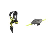Ryobi 5132002706 Harnais pour débroussailleuse RAC138, Noir & Tête Double Lames Dentelées (+10 Lames) pour Coupe-Bordures, Dresse-Bordures - Spéciale Herbes Hautes/Épaisses