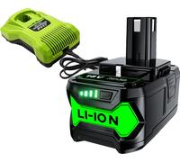 Ryobi 9Ah batterie de remplacement, compatible avec plusieurs modèles, normes de sécurité es, 90 avec chargeur