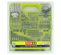 Ryobi A98901G Kit de forage et de forage de 90 pièces pour le bois, le métal, le plastique et la maçonnerie
