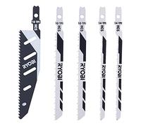 RYOBI - Assortiment 5 Lames Sauteuse Spéciales - RAK05JSBFC - Flush Cut, Chantourner, Inversée