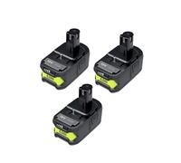 RYOBI Batterie 18V, capacité 6,0Ah, compatible avec les outils RYOBI , 3 Batterie