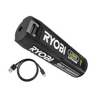 RYOBI Batterie 4V USB Lithium 2,0 Ah RB420 Recharge USB-C Format Compact | Alimente tournevis, lampe, gonfleur et cutter de la gamme, câble USB-C fourni, rechargeable sur ordinateur ou powerbank